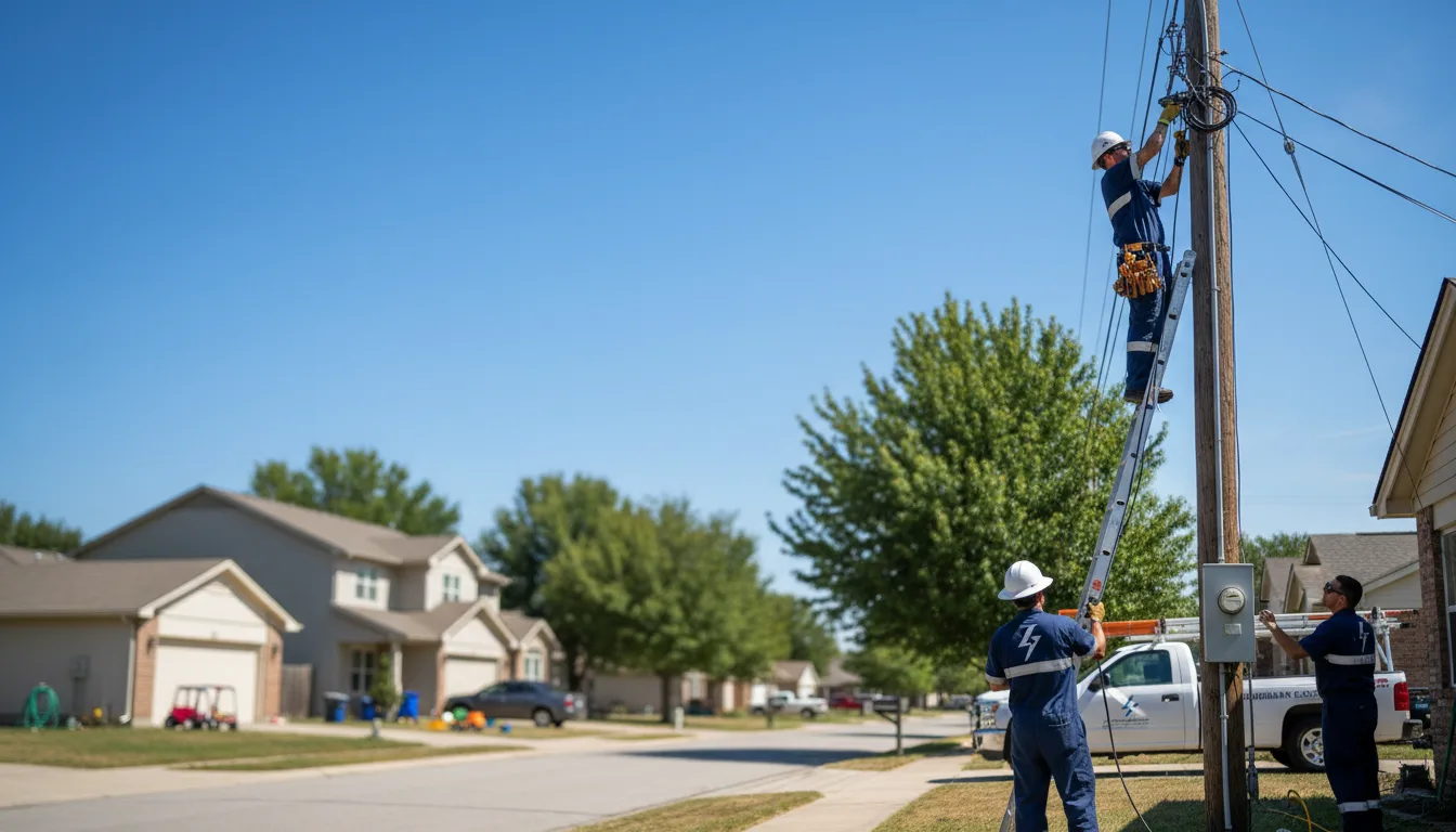 Residential electrician providing installation services in Bethpage, TN